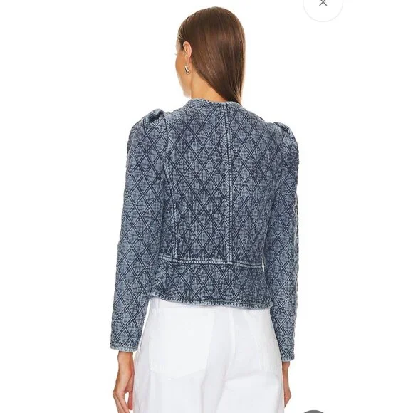 Isabel Marant Étoile Deliona Quilted Jacket – Light Blue | Size 2 - Picture 7 of 16